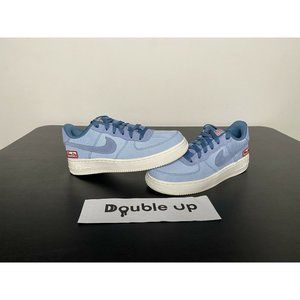 Nike Air Force One 1 lv8 detriot Sky Light Blue White Mens/kids 5.5 Womens 7
